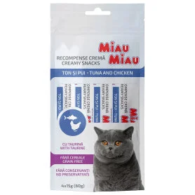 Miau Miau Creamy Lickable Treats Tuna and Chicken