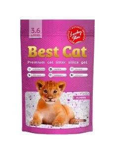 Силікагелевий наповнювач Best Cat, з ароматом квітів