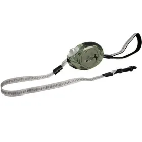 Повідець рулетка Flamingo Dogx2GO Belt Glassy L для собак до 35 кг, з світловідбивною стрічкою