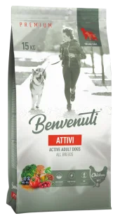 Сухий корм Benvenuti ATTIVI - для активних собак усіх порід