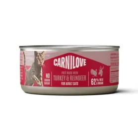 Беззерновий вологий корм Carnilove Turkey & Reindeer для котів, з індичкою та північним оленем