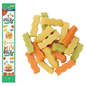 Ласощі DoggyMan Wave Shaped Cheese Snack Mixed Flavor мікс сирних паличок для собак 