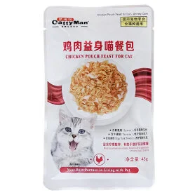 Вологий корм CattyMan Urinary Care для котів схильних до сечокам’яної хвороби, з куркою і макреллю в желе