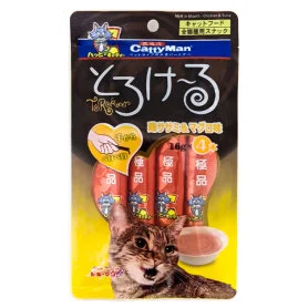 Рідкі ласощі CattyMan Tuna and Chicken для котів з тунцем і куркою (4 стіки по 16 г)